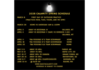 2026 Spring Schedule